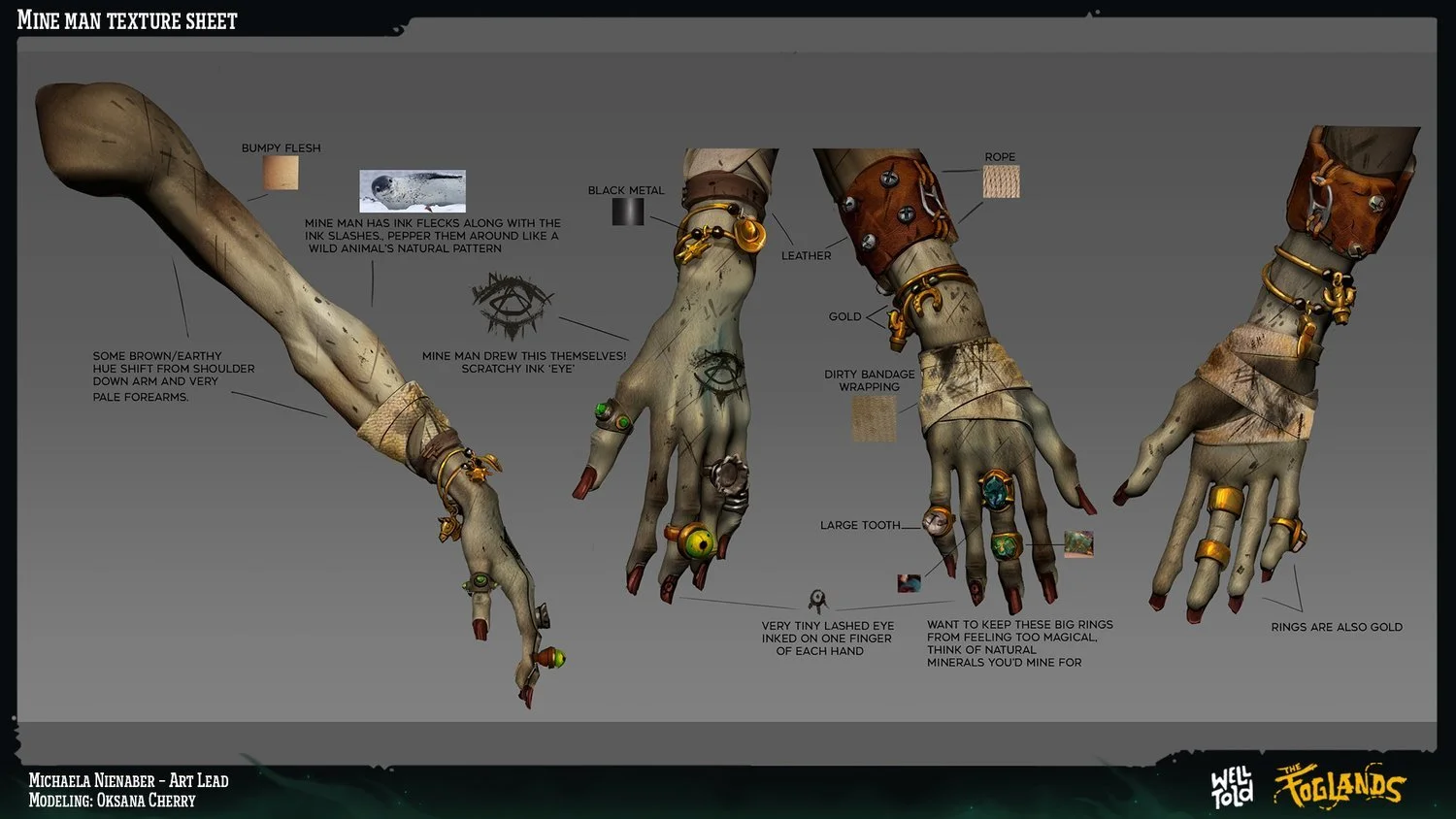 The Foglands - Mine Man character texture pass